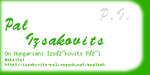 pal izsakovits business card